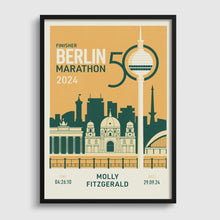 Load image into Gallery viewer, Berlin Marathon 2024 (50th edition) Personalised Print