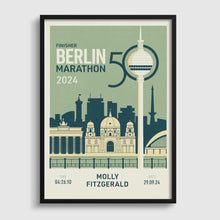 Load image into Gallery viewer, Berlin Marathon 2024 (50th edition) Personalised Print