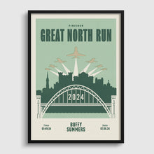 Load image into Gallery viewer, Great North Run Personalised Print