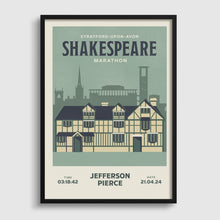 Load image into Gallery viewer, Shakespeare Marathon, Stratford-Upon-Avon, Personalised Print