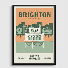 Load image into Gallery viewer, Brighton Marathon Personalised Print