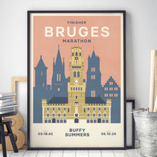 Load image into Gallery viewer, Bruges Marathon personalised print