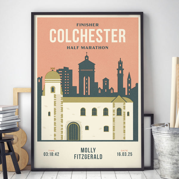 Colchester Half Marathon personalised print