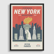 Load image into Gallery viewer, New York City Marathon Personalised Print