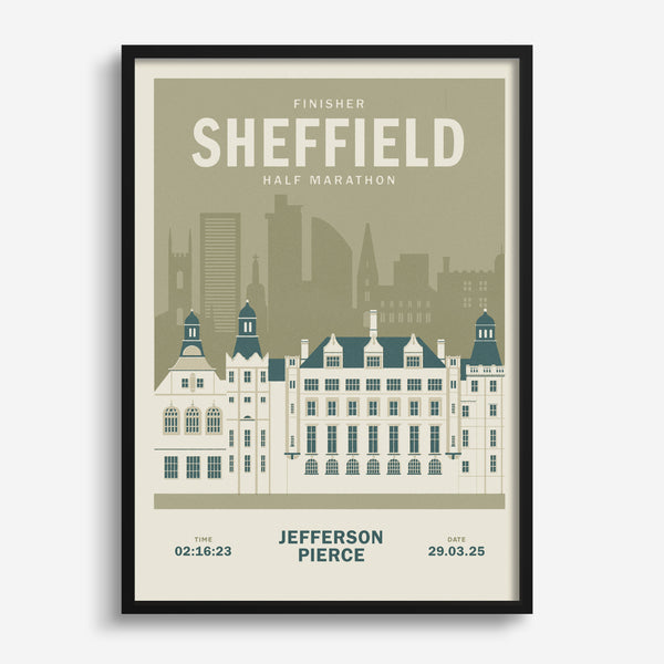 Sheffield Half Marathon personalised print