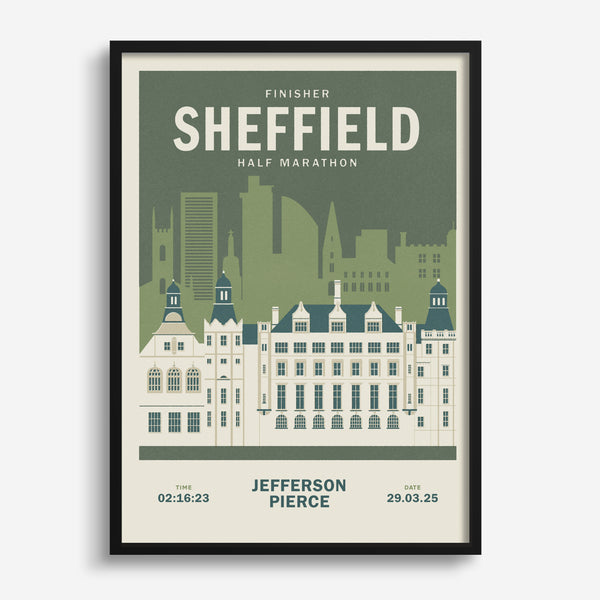 Sheffield Half Marathon personalised print