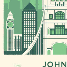 Load image into Gallery viewer, London Marathon Personalised print close up 3