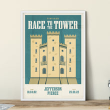 Load image into Gallery viewer, Race to the Tower Personalised Print
