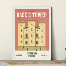 Load image into Gallery viewer, Race to the Tower Personalised Print