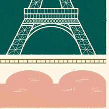 Load image into Gallery viewer, Paris Marathon personalised print close up