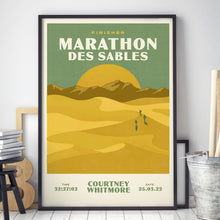 Load image into Gallery viewer, Marathon Des Sables Personalised Print
