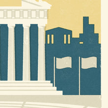 Load image into Gallery viewer, Athens Marathon Personalised Print (customise for any year)