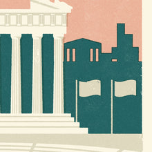 Load image into Gallery viewer, Athens Marathon Personalised Print (customise for any year)