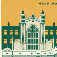 Load image into Gallery viewer, Bath Half marathon personalised print close up