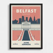 Load image into Gallery viewer, Belfast Marathon Personalised Print