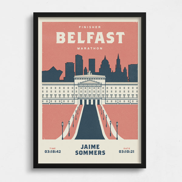 Belfast Marathon Personalised Print