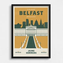 Load image into Gallery viewer, Belfast Marathon Personalised Print