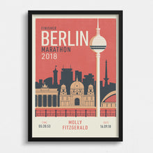 Load image into Gallery viewer, Berlin Marathon Personalised Print