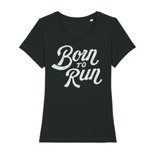 Load image into Gallery viewer, born-to-run-organic-cotton-tee-shirt_black womens