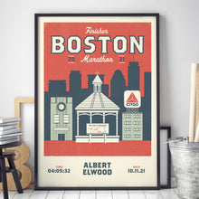 Load image into Gallery viewer, Boston Marathon Personalised Print