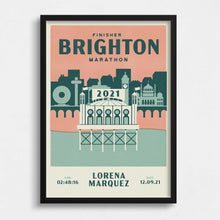 Load image into Gallery viewer, Brighton Marathon Personalised Print