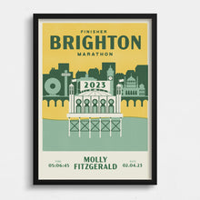 Load image into Gallery viewer, Brighton Marathon Personalised Print