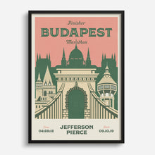 Load image into Gallery viewer, Budapest Marathon Personalised Print