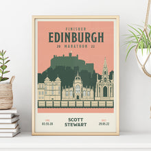 Load image into Gallery viewer, Edinburgh Marathon Personalised Print