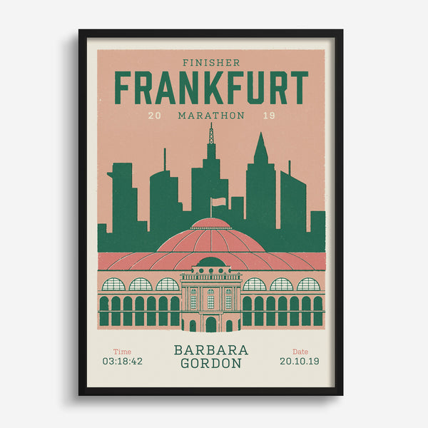 Frankfurt Marathon Personalised Print