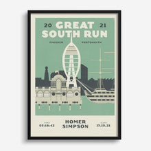 Load image into Gallery viewer, Great South Run Personalised Print
