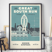 Load image into Gallery viewer, Personalised great south run print