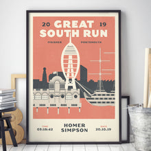 Load image into Gallery viewer, Great South Run Personalised Print