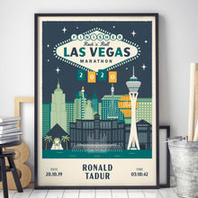 Load image into Gallery viewer, Las Vegas Marathon Personalised Print