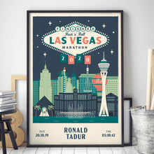 Load image into Gallery viewer, Las Vegas Marathon Personalised Print