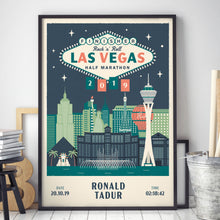 Load image into Gallery viewer, Las Vegas Half Marathon Personalised Print