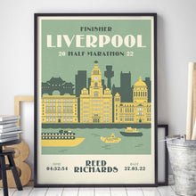 Load image into Gallery viewer, Liverpool Half Marathon Personalised Print