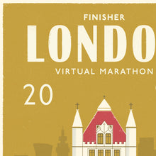 Load image into Gallery viewer, Virtual London Marathon 2020 Personalised Print