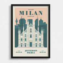 Load image into Gallery viewer, Milan Marathon Personalised Print