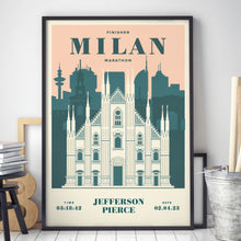 Load image into Gallery viewer, Milan Marathon Personalised Print