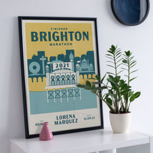 Load image into Gallery viewer, Brighton Marathon Personalised Print