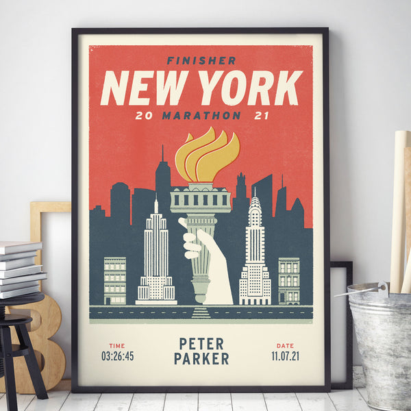 New York City Marathon Personalised Print