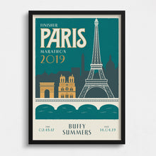 Load image into Gallery viewer, Paris Marathon Personalised Print