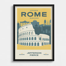 Load image into Gallery viewer, Rome Marathon Personalised Print