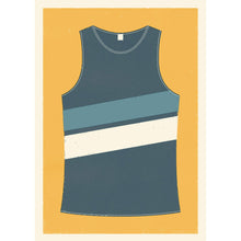 Load image into Gallery viewer, Personalised Running Vest Print diagonal stripes (more colours available)