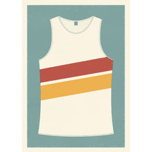 Load image into Gallery viewer, Personalised Running Vest Print diagonal stripes (more colours available)