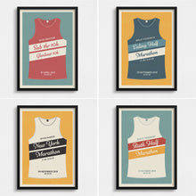 Load image into Gallery viewer, Personalised Running Vest Print diagonal stripes (more colours available)