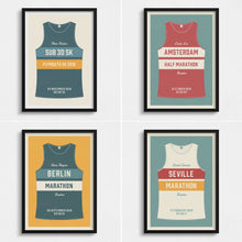 Load image into Gallery viewer, Personalised Running Vest Print horizontal stripes (more colours available)