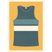 Load image into Gallery viewer, Personalised Running Vest Print horizontal stripes (more colours available)