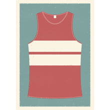 Load image into Gallery viewer, Personalised Running Vest Print horizontal stripes (more colours available)