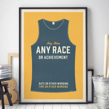 Load image into Gallery viewer, Personalised Running Vest Print no stripes (more colours available)